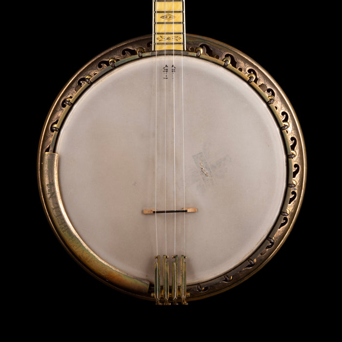 Vintage 1930's Bacon and Day Montana Silver Bell Style No. 4 Tenor Banjo with OHSC - Frank Ovanin Collection