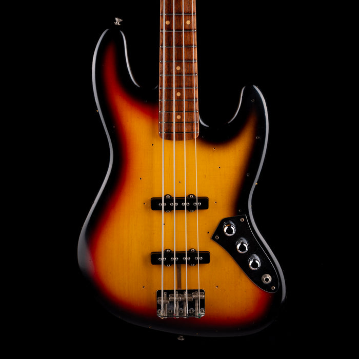 Pre Owned 2004 Fender Custom Shop 60's Jazz Bass Relic 3-Tone Sunburst With OHSC