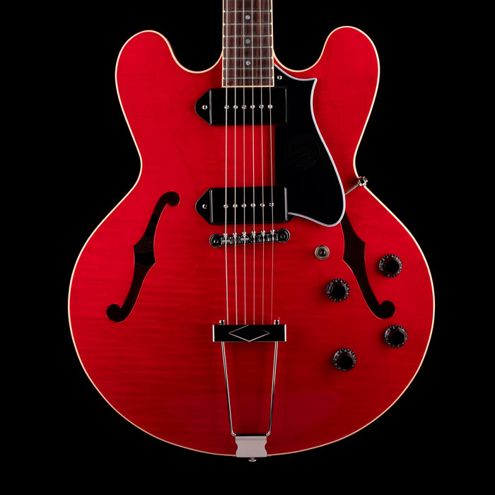 Heritage H-530 Hollow Trans Cherry Electric Guitar with Case