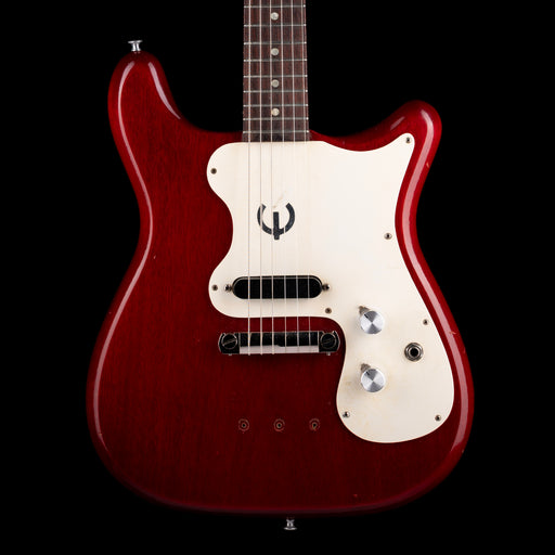 Vintage 1965 Epiphone Olympic Cherry Single Pickup Electric Guitar With Original Case