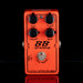 Orange BB-preamp guitar effects pedal with black text on a black background