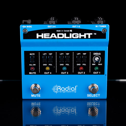 Used Radial Engineering Headlight Four Output Guitar Amp Selector With Box