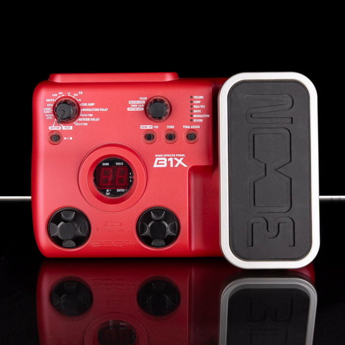 Used Zoom B1X Red Bass Effects Processor