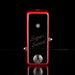 Red guitar effects pedal with 'Super Sweet' branding on a black background