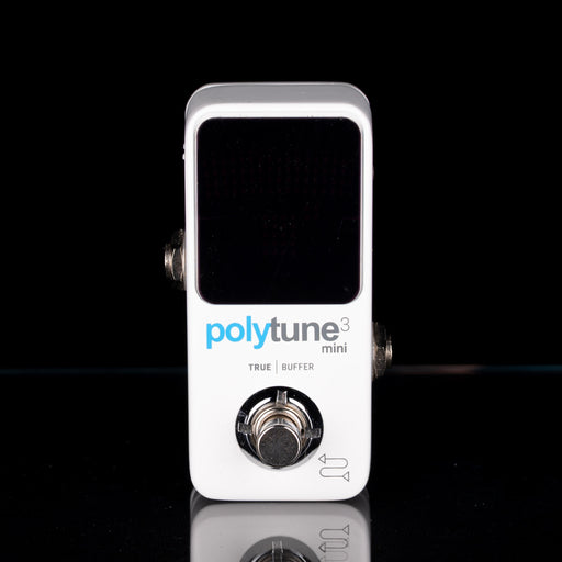 PolyTune 3 Mini guitar effects pedal on a black background