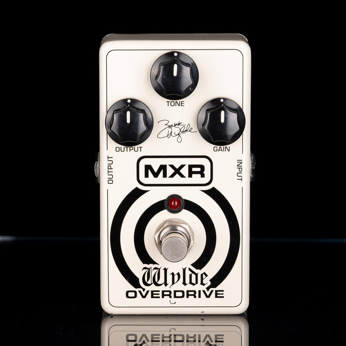 MXR Wylde Overdrive guitar effects pedal on a black background