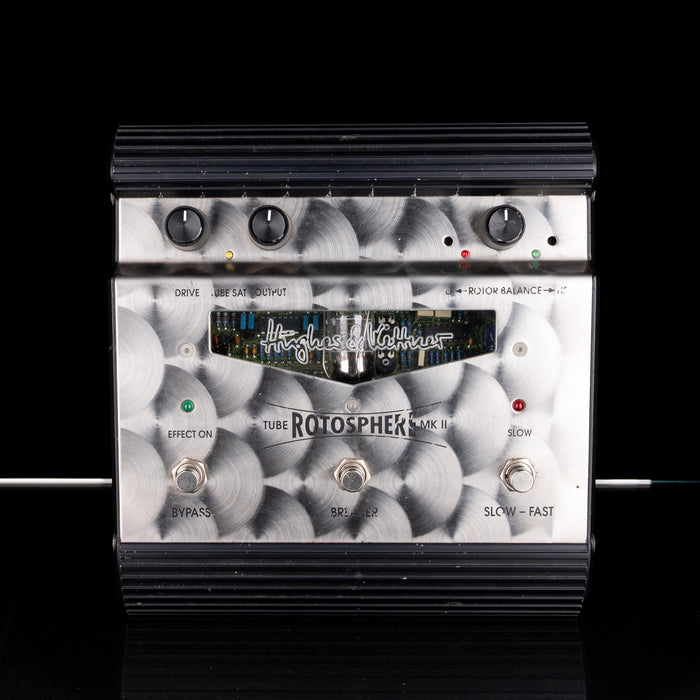Guitar effects pedal with 'Theodore Weil' branding on a black background