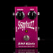 Purple guitar effects pedal with 'Sisyp huhz' and 'BMF Effects' branding on a black background