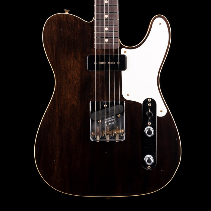 Fender Custom Shop Limited Edition P90 Mahogany Telecaster Journeyman Relic Ebony Transparent