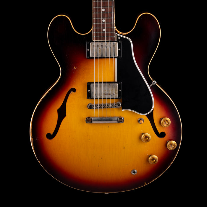 Pre Owned 2021 Gibson Custom Shop Made 2 Measure Tom Murphy 1959 ES-335 Wildwood Spec Heavy Aging Darkburst With OHSC