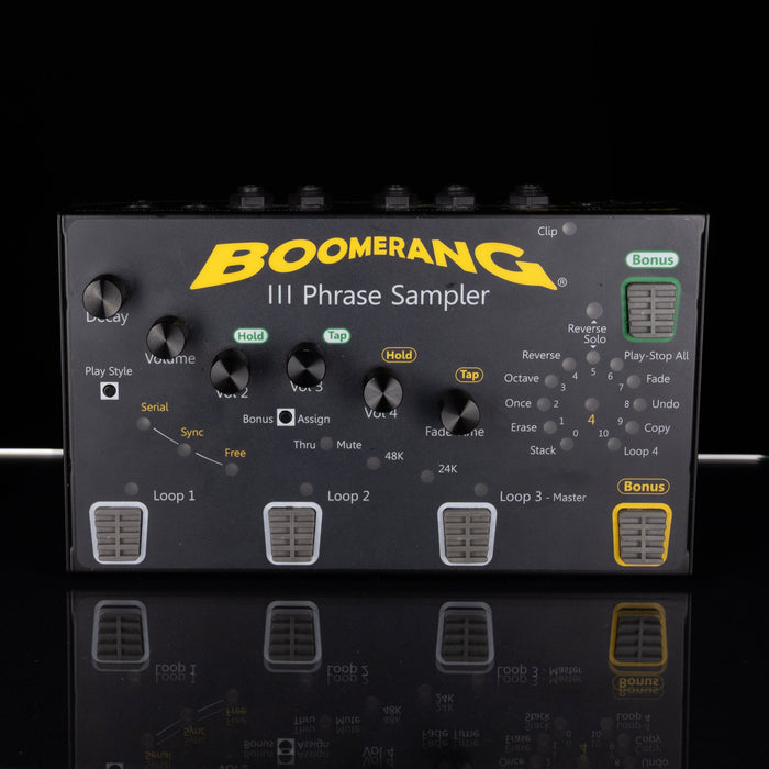 Used Boomerang Phase III Sampler Pedal With Side Car Controller