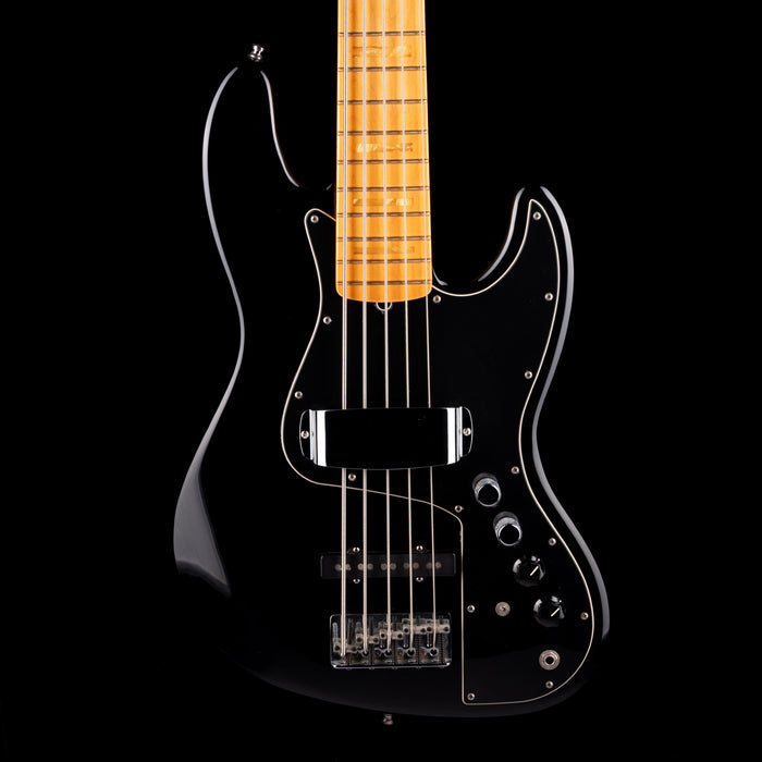 Pre Owned 2005 Fender Marcus Miller Jazz Bass V Black With OHSC