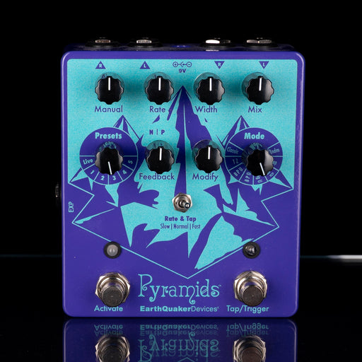 Used EarthQuaker Devices Pyramids Stereo Flanger Guitar Pedal With Box