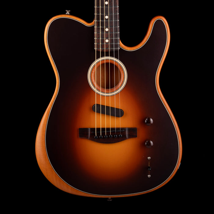 Used 2022 Fender Acoustasonic Player Telecaster Sunburst With Original Soft Case