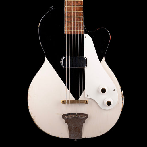 Vintage 1954-58 Kay K-136 Black & White Electric Guitar with Gig Bag