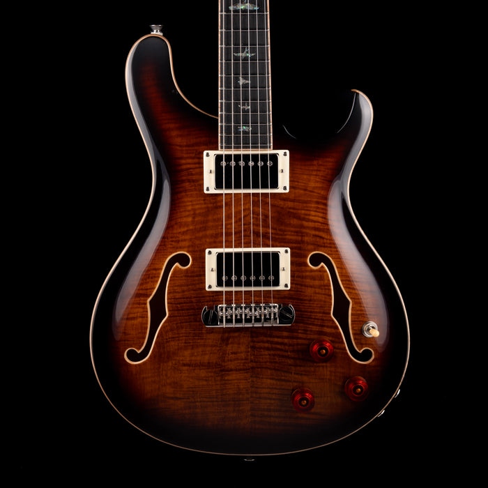 Pre Owned 2024 PRS SE Hollowbody II Piezo Orange Tiger Smokeburst With OHSC