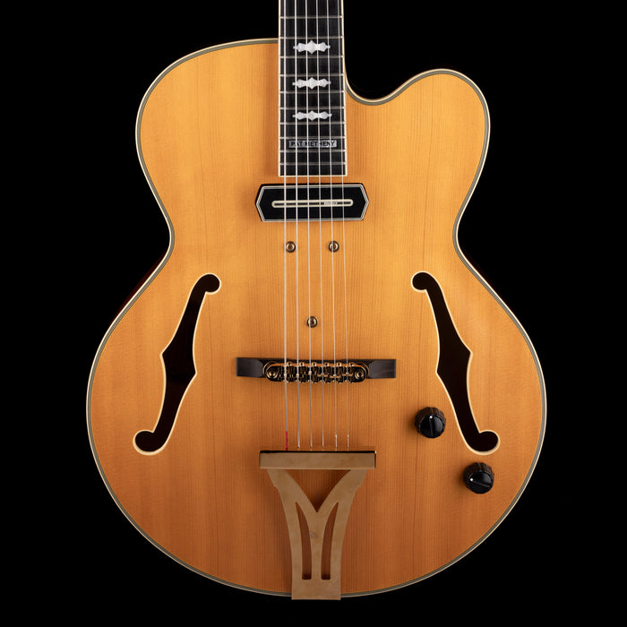 Pre Owned Ibanez PM3C Pat Metheny Signature Hollow-body Electric Guitar Natural Amber With OHSC