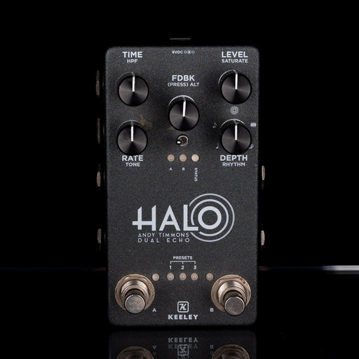 Used Keeley Halo Andy Timmons Dual Echo Delay Guitar Effect Pedal With Box
