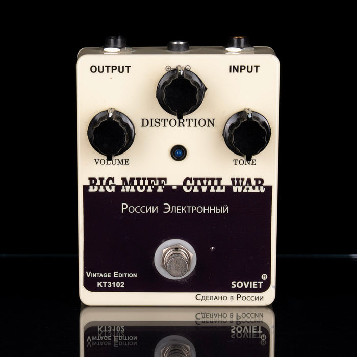 Used Soviet Custom Big Muff Civil War Fuzz Pedal with Box