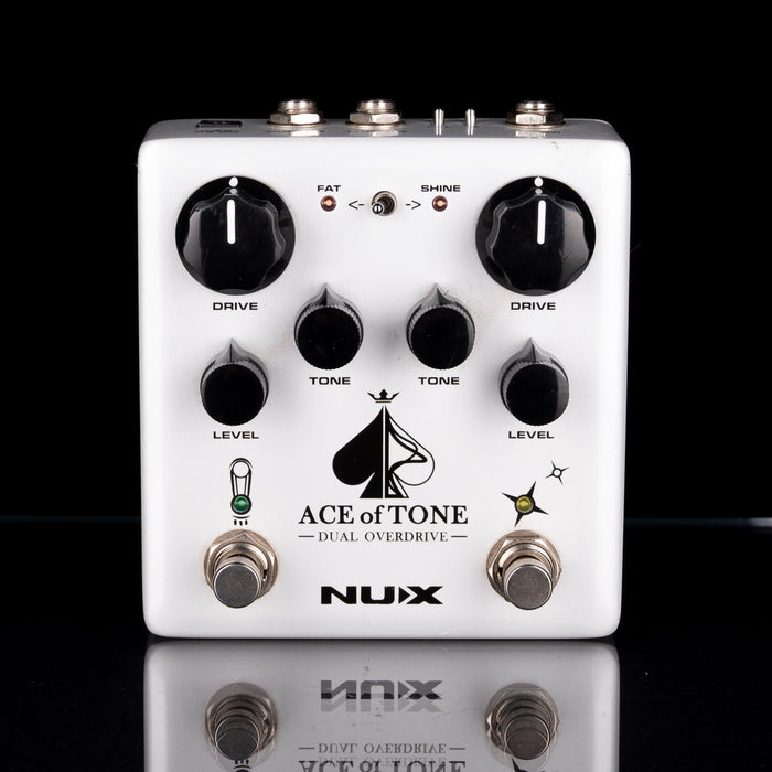 Used NUX Ace of Tone Dual Overdrive Pedal with Box