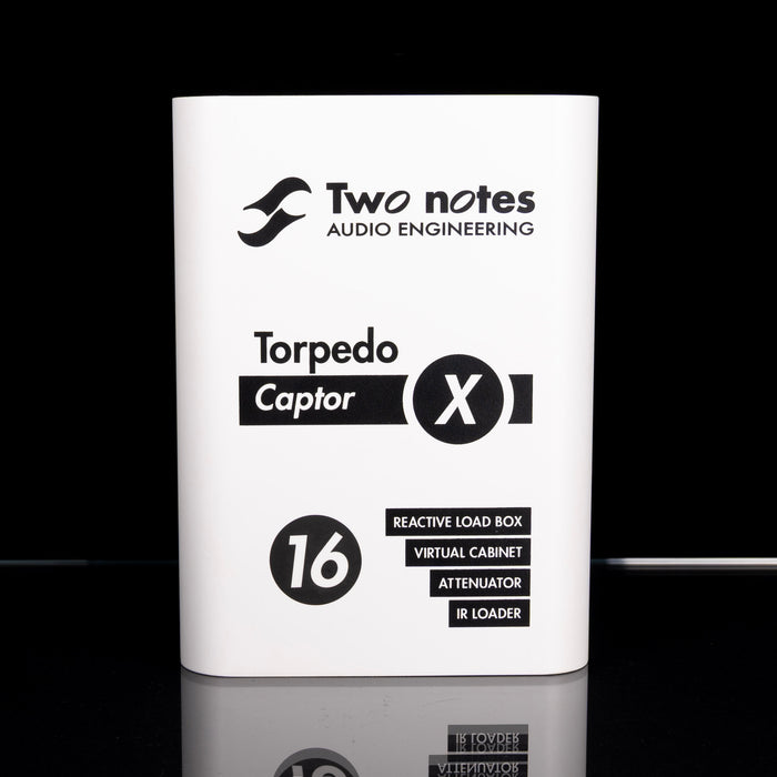 Used Two Notes Torpedo Captor X (16) Reactive Loadbox DI and Attenuator-16-ohm with Box - Serial # 12040928
