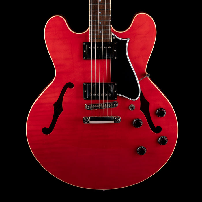 Pre Owned 2021 Heritage Standard H-535 Semi-Hollow Trans Cherry Electric Guitar With OHSC