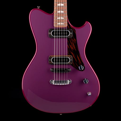 Powers Electric A-Type Hardtail Aubergine Ruby Star with Soft Case