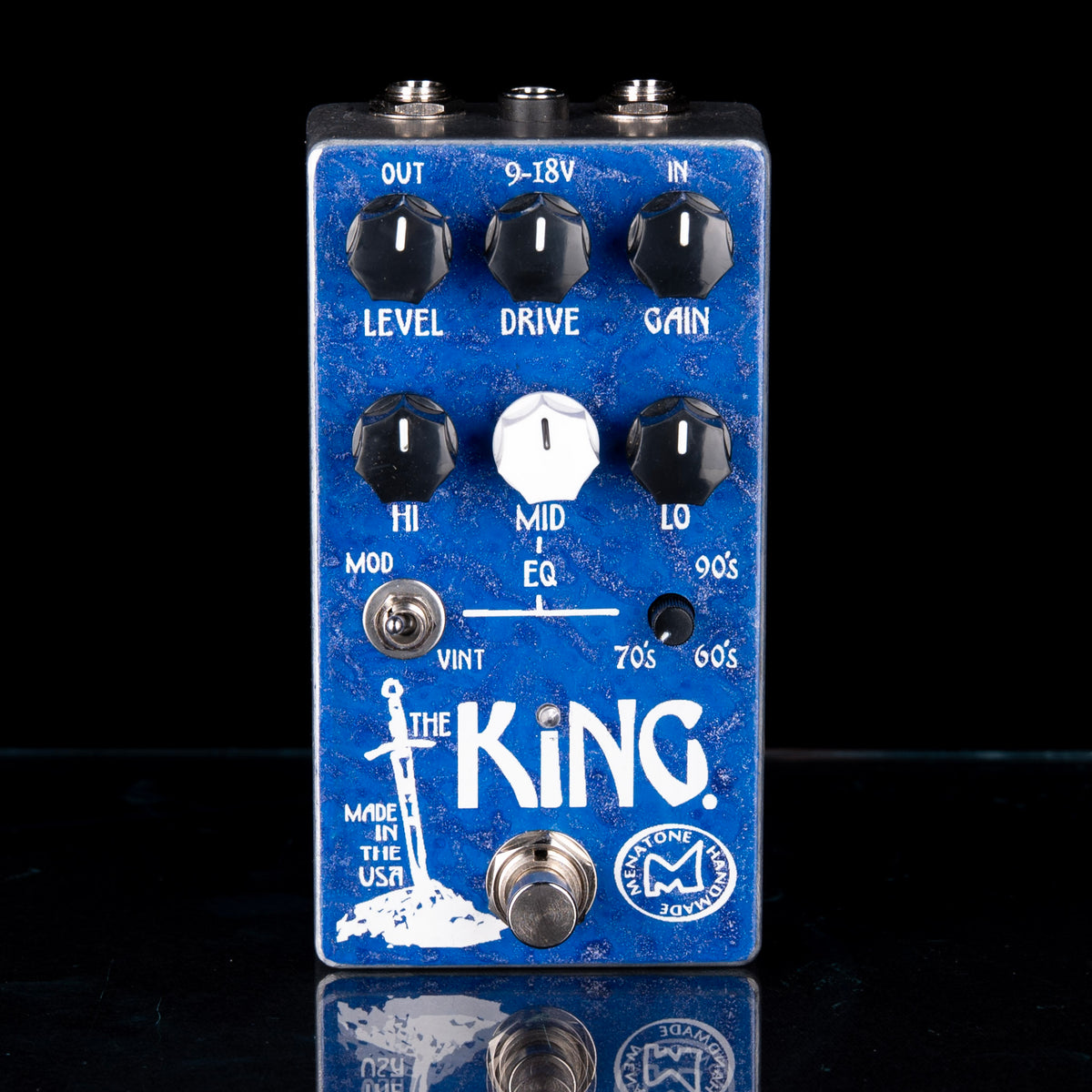 ギター MENATONE CS KING OF THE BRITAINS PTP Menatone The King Overdrive Guitar Effect Pedal Small — Truetone Music