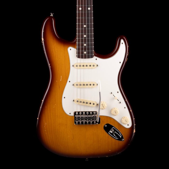 Used Partscaster S-Style Whiskey Sunburst Electric Guitar