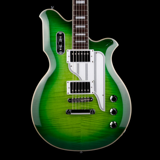 Pre Owned Eastwood Airline MAP Flame Maple Greenburst With Gig Bag