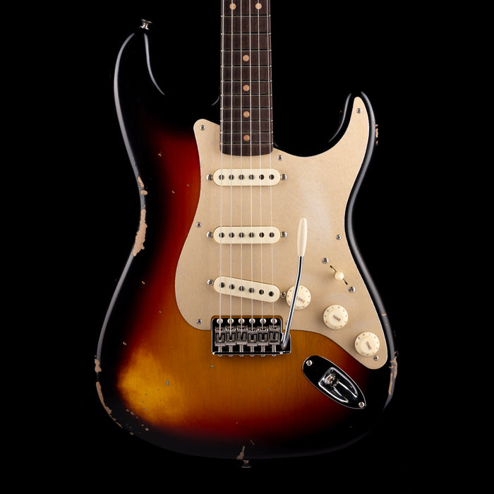 Fender Custom Shop Roasted 1960 Stratocaster Relic Birdseye Maple Faded 3-Tone Sunburst