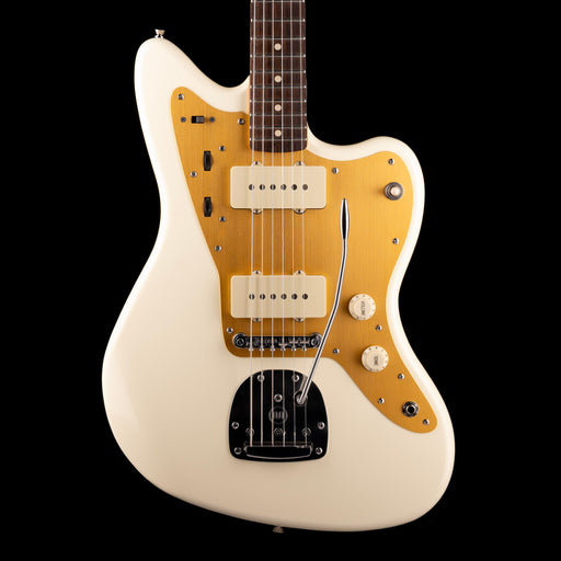 Used Squier J Mascis Jazzmaster Vintage White Electric Guitar With Upgrades And Gig Bag