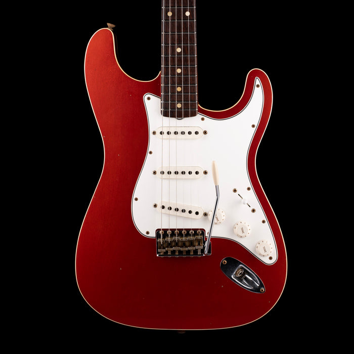 Used 2021 Fender Custom Shop Limited Edition Double-Bound Stratocaster Journeyman Relic Aged Candy Tangerine with Case