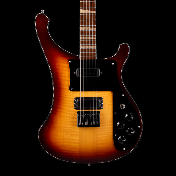 Pre Owned 2022 Rickenbacker Limited Edition 90th Anniversary 480XC TBG TobaccoGlo Guitar With OHSC