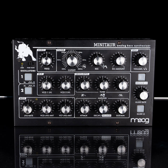 Pre Owned Moog Minitaur Analog Bass Synthesizer Module Black and Power Supply - 2