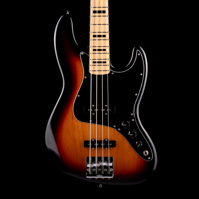Used 2020 Fender Geddy Lee Jazz Bass 3-Tone Sunburst With Gig Bag