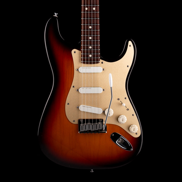 Pre Owned 1996 Fender 50th Anniversary Stratocaster Plus 3-Tone Brown Sunburst with Case