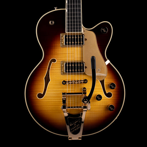 Gretsch Broadkaster Jr. LX Figured Center Block Caramel Dawn with Case