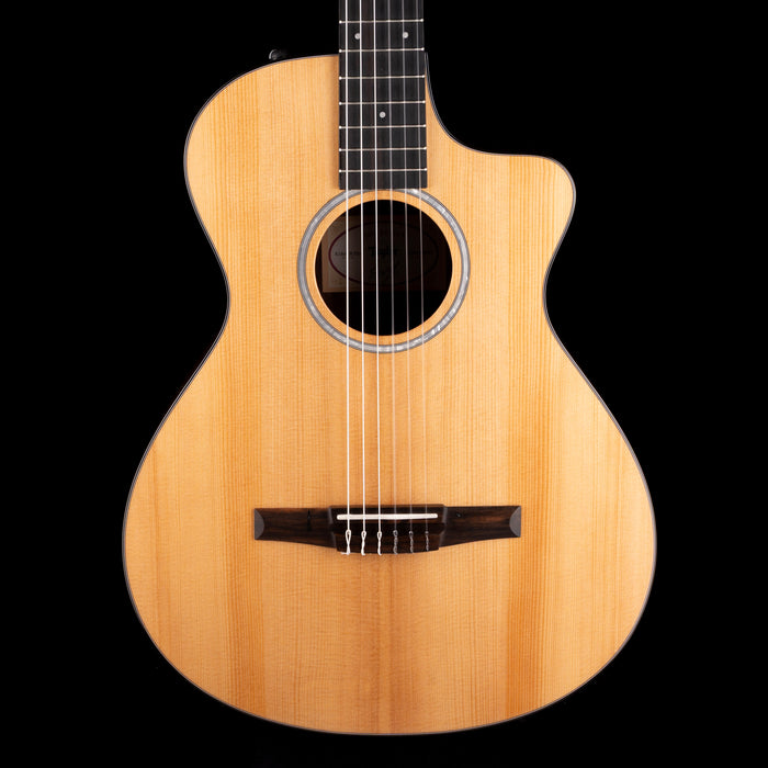 Pre Owned 2024 Taylor 212ce-N Plus Natural Acoustic Electric Guitar With OSSC