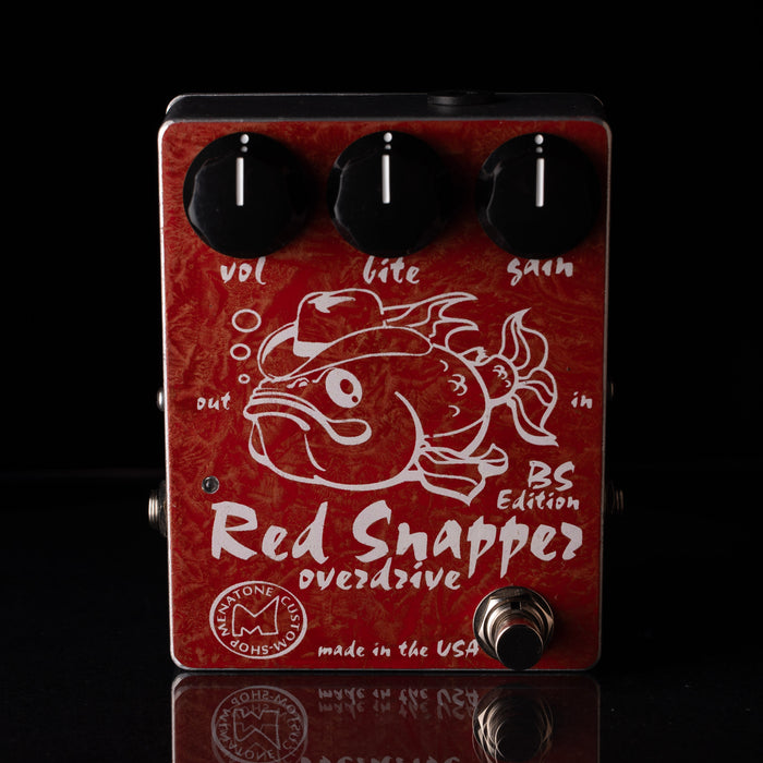 Used Menatone Red Snapper BS Edition Point to Point Hand Wired Overdrive - Truetone Music Exclusive