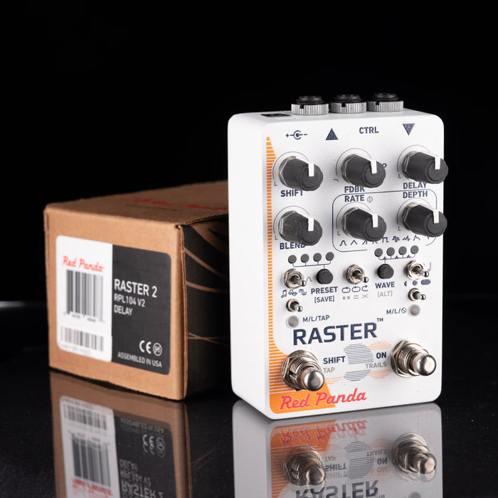 Used Red Panda Raster 2 Delay and Pitch Shifter Pedal With Box