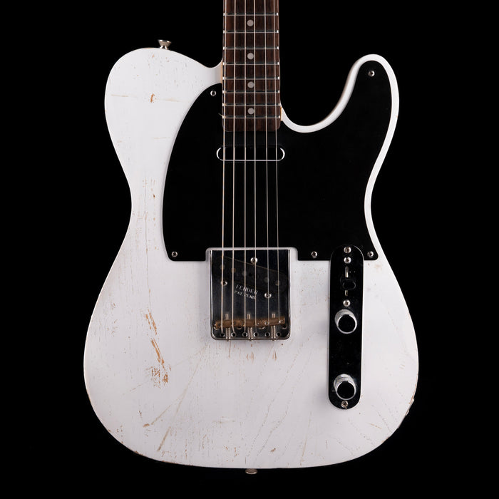 Pre Owned Partscaster T-Style Worn White Kuwabara Pickups With Gig Bag