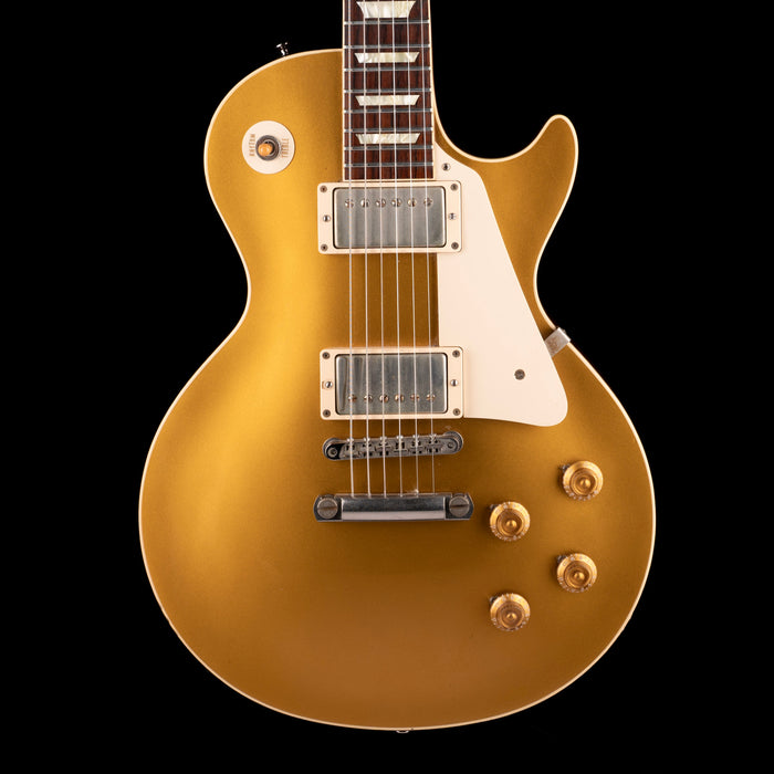 Pre-Owned 2015 Gibson Custom Shop CS7 50's Style Les Paul Standard VOS Gold Top With OHSC