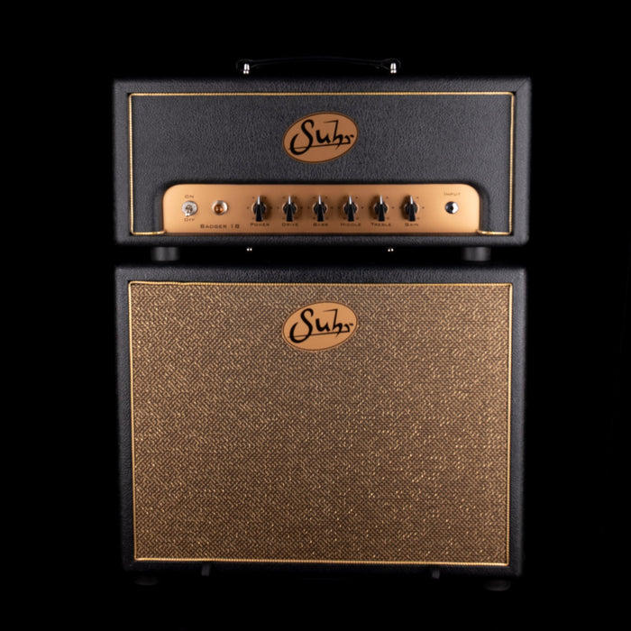 Pre-Owned Suhr Badger 18-watt Guitar Amp Head & Cabinet - Black With Gold Grille