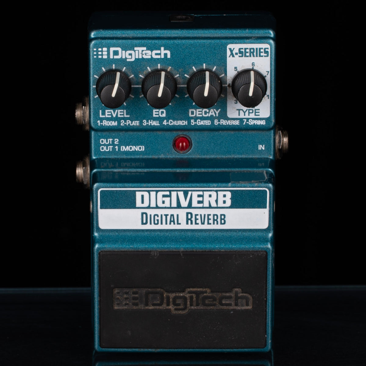 Used Digitech Digiverb Green Reverb Pedal — Truetone Music