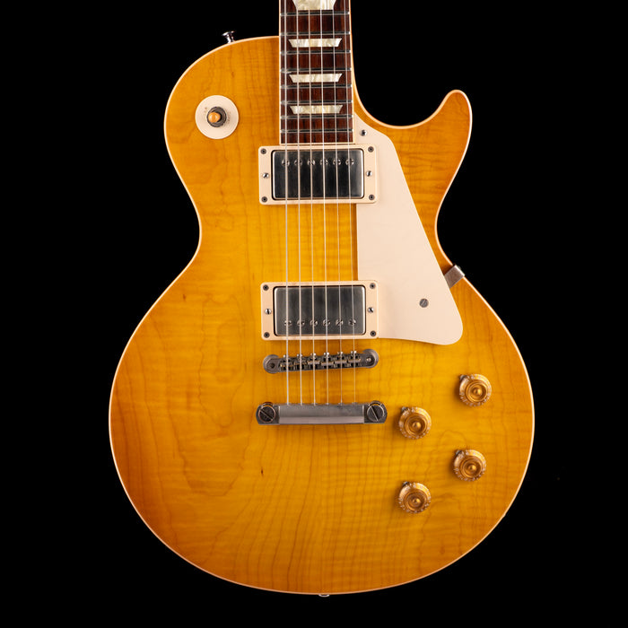 Pre Owned 2014 Gibson Custom Shop 1958 Les Paul LPR8 Lemonburst With OHSC