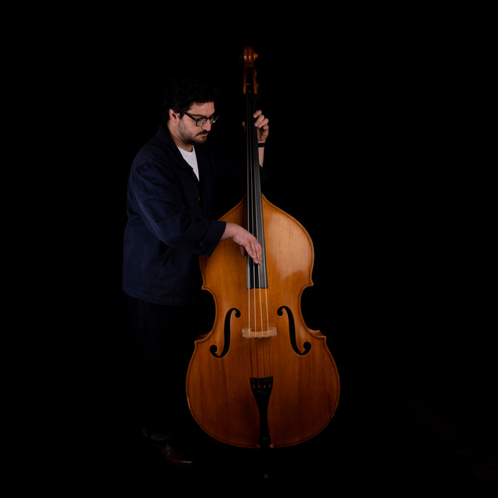 Vintage 1953 Kay M1B Upright Double Bass Viol with Softshell Case
