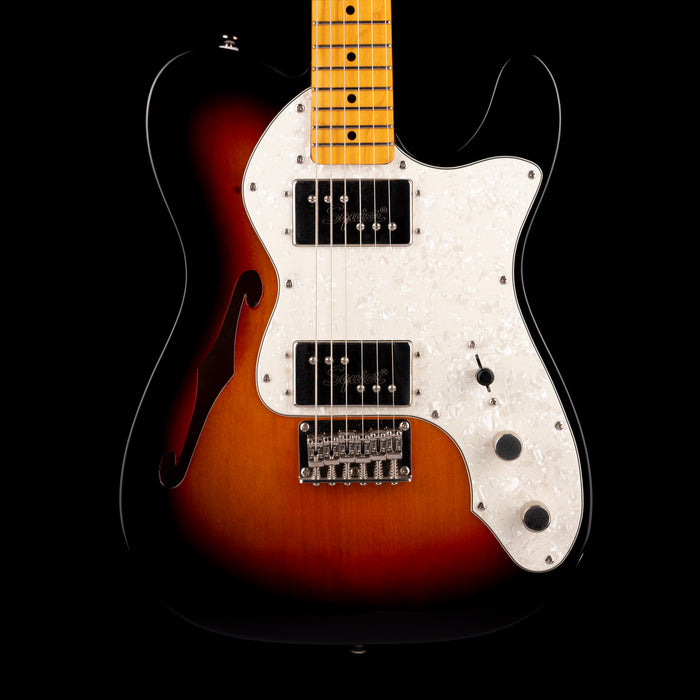 Pre-Owned 2012 Squier Classic Vibe 70's Telecaster Thinline 3-Tone Sunburst With Gig Bag