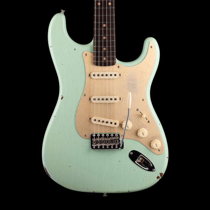Fender Custom Shop Roasted 1960 Stratocaster Relic Birdseye Maple Aged Surf Green