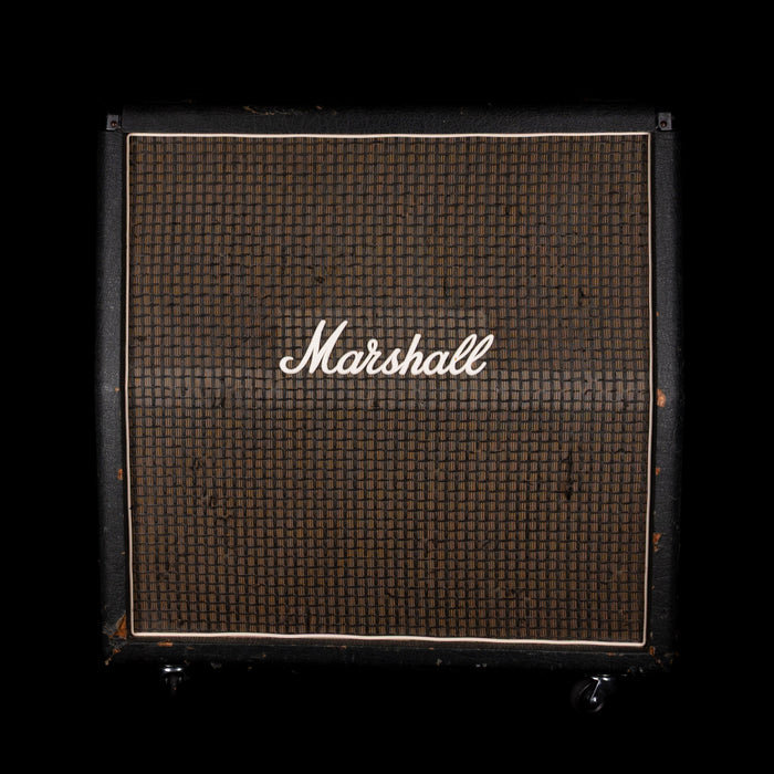 Vintage 1977 Marshall Slant Cab With "Black Backs" 4x12" 25-watt Rola Celestion Speakers Guitar Amp Cab